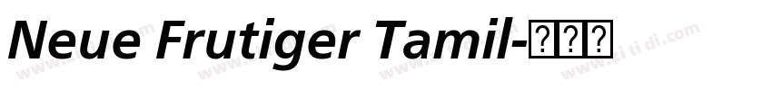 Neue Frutiger Tamil字体转换